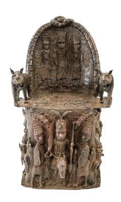 The Wrought Bronze Throne! - A Glimpse into 12th Century Nigerian Artistry